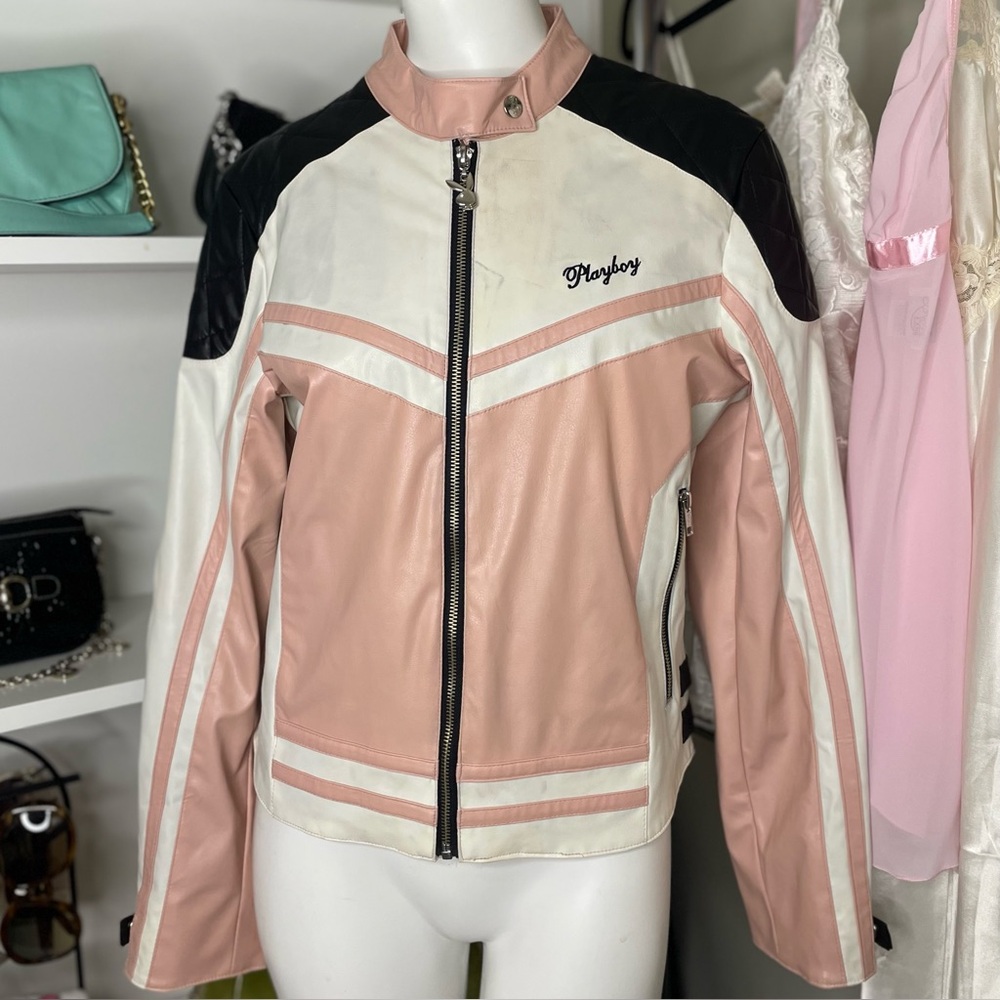 vintage playboy motorcycle jacket